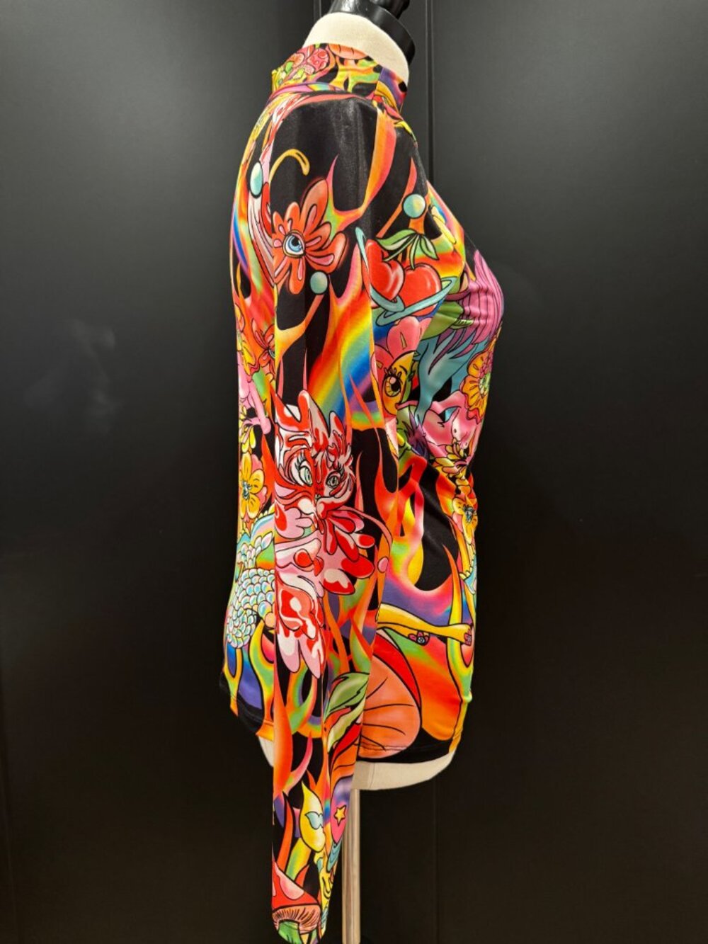 Desigual Collab with Maria Escote Long Sleeve Slim T-shirt - Rare! New - Picture 5 of 15